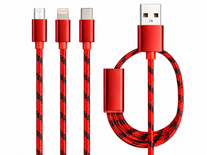 Three-in-one Mobile Phone Charging Cable