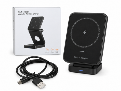 Three-in-one Wireless Charger Folding Magnetic Wireless Charger