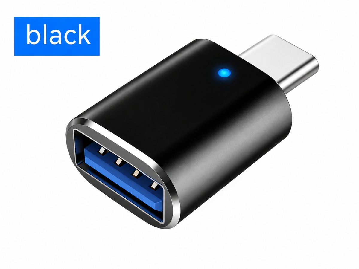 Type-c To Usb30 USB With Indicator Light Mobile Phone Mouse Keyboard Sound Card Car Charger OTG Adapter