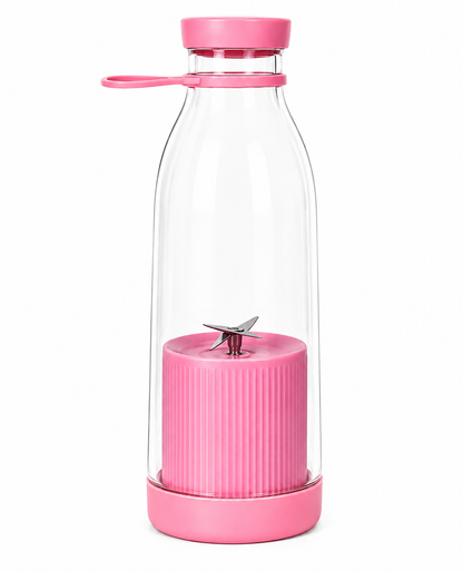 USB Wireless Charging Wine Bottle Juicer Cup, Portable With 6-Blade And 4-Blade Heads