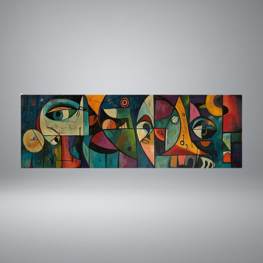 Picasso Style Abstract Wall Art Poster – Unframed Figurative Modern Decor