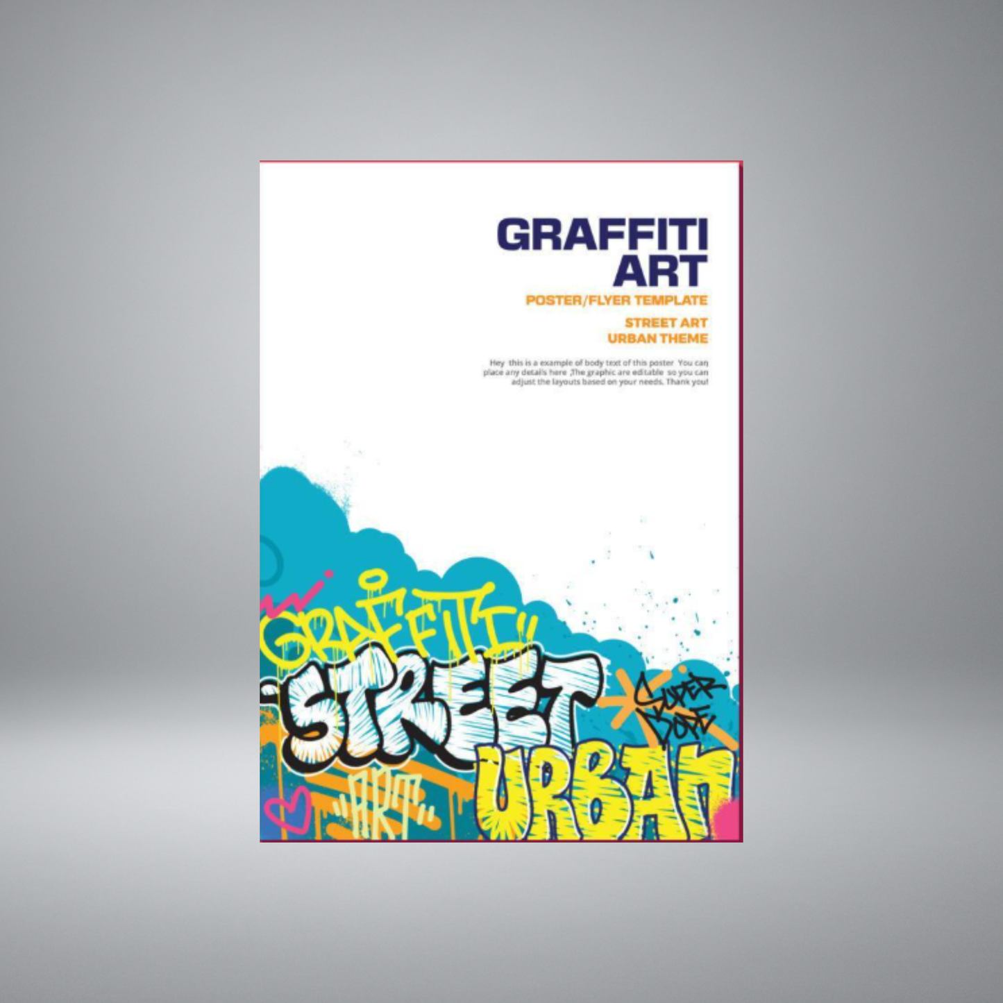 Graffiti Street Art Poster | Urban Style Wall Decor for Home & Office