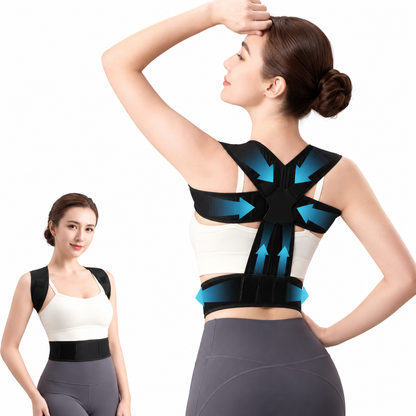 Upgraded Open Shoulder Strap Waist Support Posture Correction Belt Fitness Training