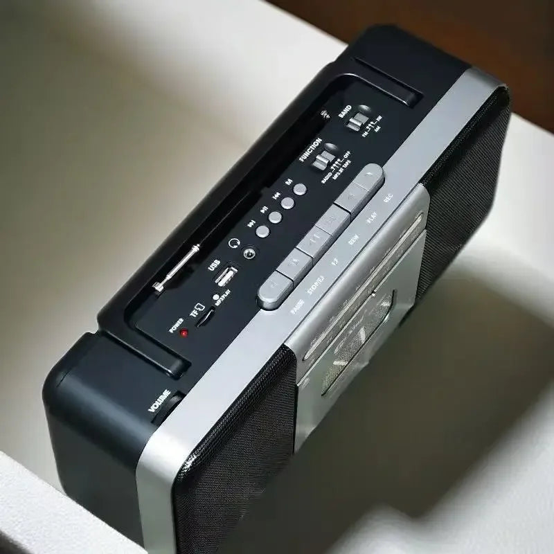 Bluetooth Cassette Player with AM/FM/SW Radio | Stereo Tape Player & Recorder with Earphone Jack