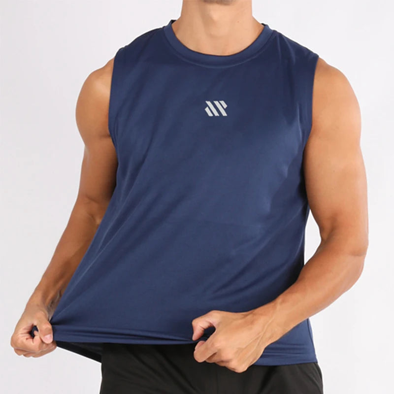 Men’s Summer Gym Vest | Quick-Dry Mesh Bodybuilding & Running Tank Top