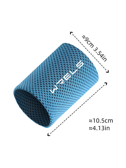 WRELS Cold Wristband Sport Bracers Sweat Towel Cuff Tennis Sweat Bands Guard for Basketball Fitness Sweat Absorption Wristband