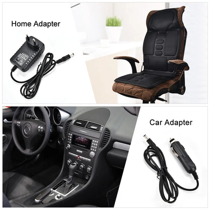 Portable Full Body Massage Chair Cushion | Vibration & Relaxation Pad for Back, Neck, Home, Office & Car