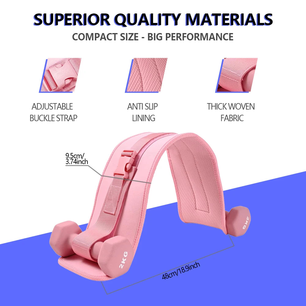 Exercise Hip Thrust Belt ,For Dumbbells, Kettlebells, and Plates,Slip-Resistant Padding for Hip Protection,Perfect for Gym, Home