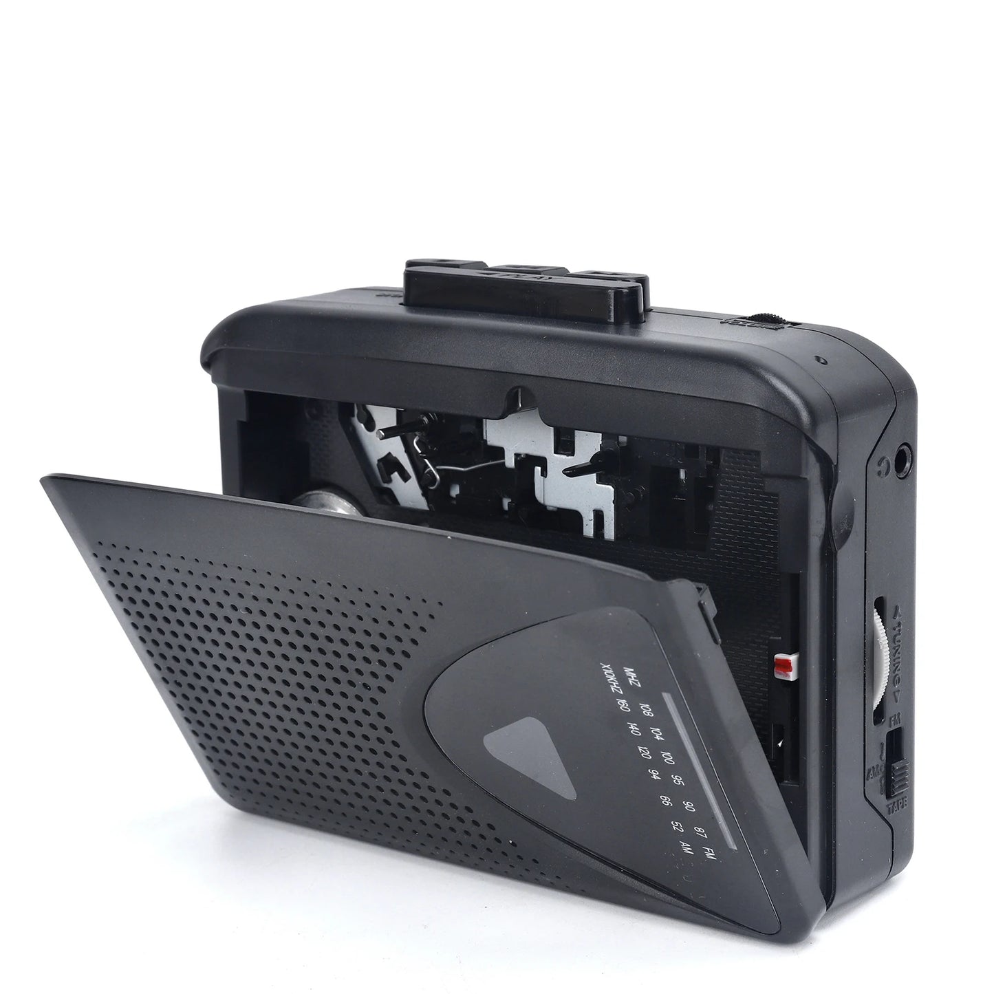 Portable Walkman-Style Cassette Player with AM/FM Radio | Built-In Speaker & Multiple Power Methods