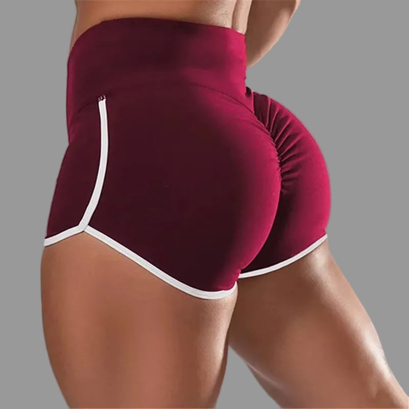 Women Summer Shorts for Sports Fitness Gym Skinny Slim Shorts Causal Yoga Shorts Low Waist Stretchy Short Pants Gym Clothing