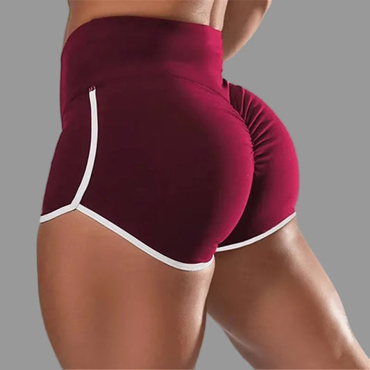 Women Summer Shorts for Sports Fitness Gym Skinny Slim Shorts Causal Yoga Shorts Low Waist Stretchy Short Pants Gym Clothing