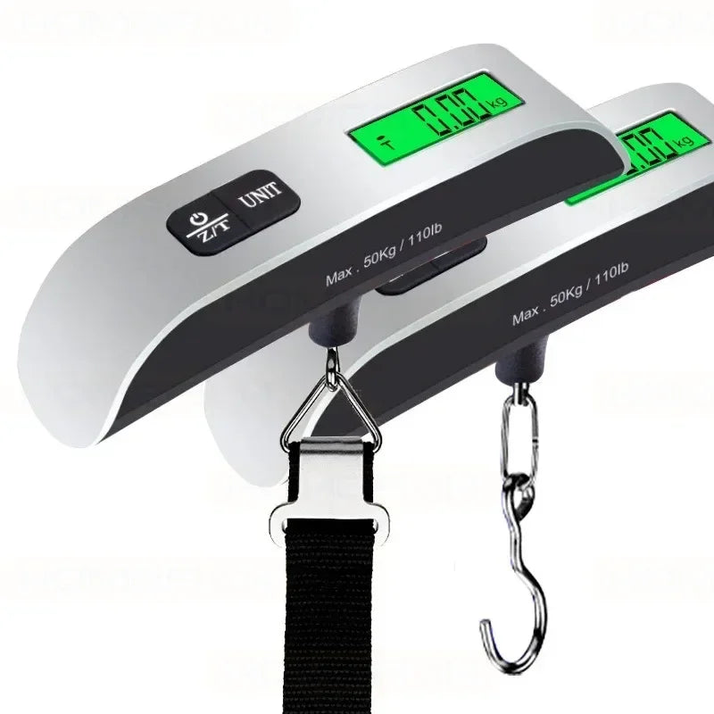50 kg Portable Hanging Luggage Scale | Digital Electronic Hand Travel & Suitcase Weighing Tool