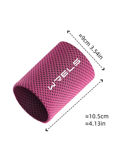 WRELS Cold Wristband Sport Bracers Sweat Towel Cuff Tennis Sweat Bands Guard for Basketball Fitness Sweat Absorption Wristband