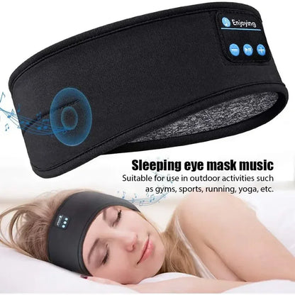 Bluetooth 5.0 Earphones Sports Sleeping Headband Elastic Wireless Headphones Music Eye Mask Wireless Bluetooth Headset Headband