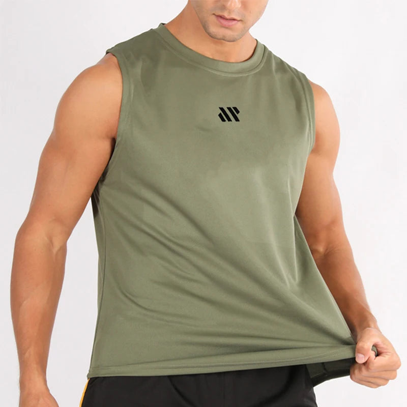 Men’s Summer Gym Vest | Quick-Dry Mesh Bodybuilding & Running Tank Top