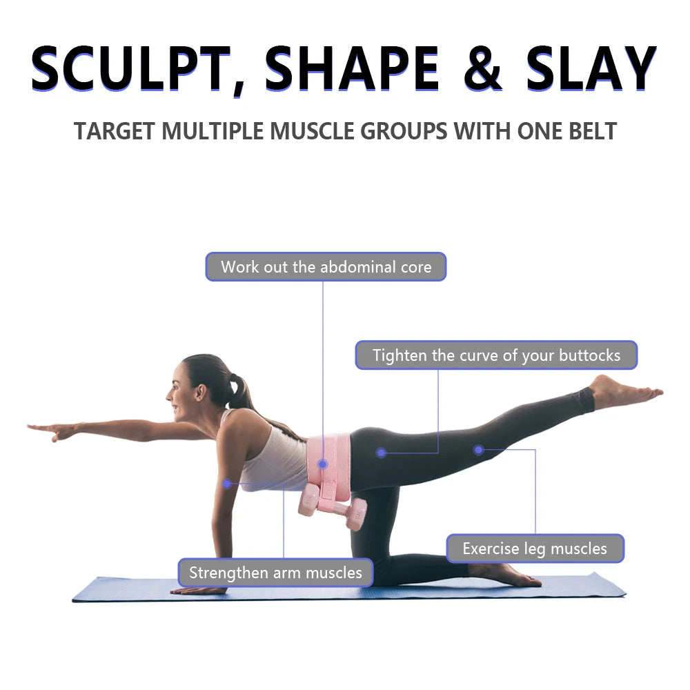 Exercise Hip Thrust Belt ,For Dumbbells, Kettlebells, and Plates,Slip-Resistant Padding for Hip Protection,Perfect for Gym, Home