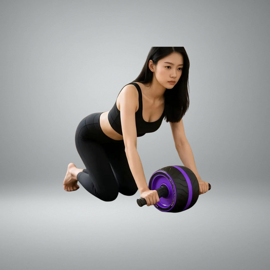 Rebound Ab Roller Knee Mat - Home Gym Fitness Equipment for Core Strength Training Belly Wheel Workout